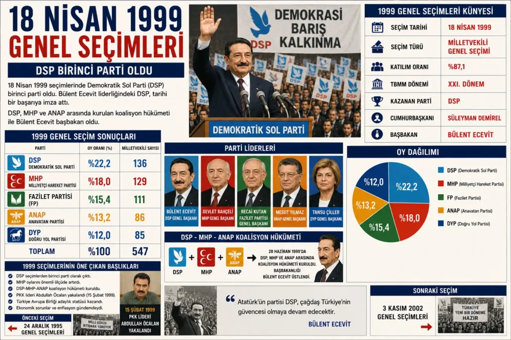 18 Nisan 1999 Genel Seçimleri Sonuçları