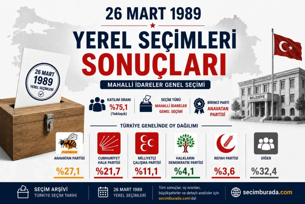 26 Mart 1989 Yerel Seçimleri Sonuçları