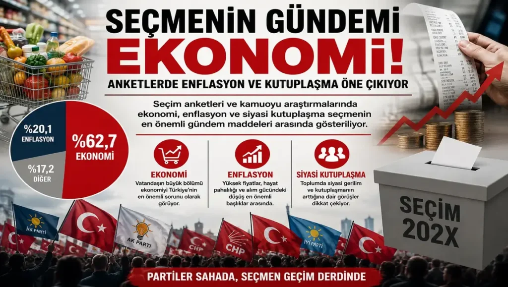 Anketlerde Enflasyon ve Geçim Sıkıntısı İlk Sırada