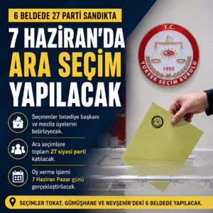 6 beldede 7 Haziran’da Seçim Var