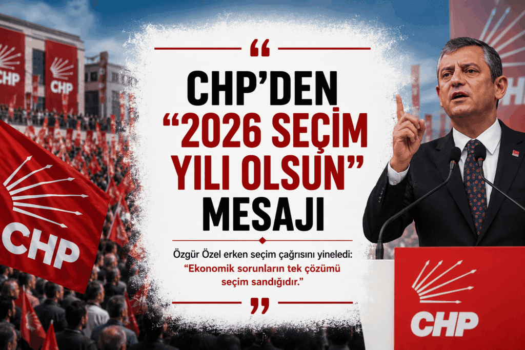 CHP’den Erken Seçim Mesajı: “2026 Seçim Yılı Olsun”