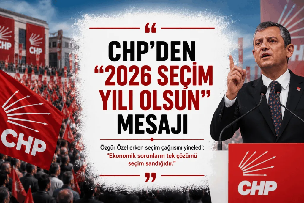 CHP’den Erken Seçim Mesajı: “2026 Seçim Yılı Olsun”