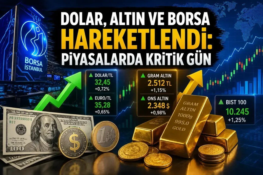 Dolar, Altın ve Borsa Hareketlendi: Piyasalarda Kritik Gün