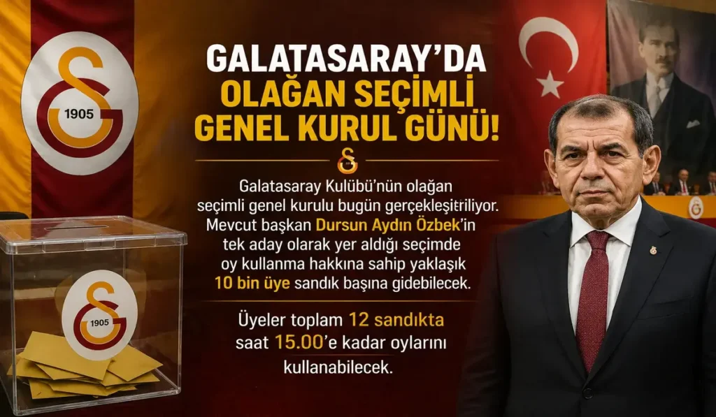 Dursun Özbek Tek Aday Olarak Sandıkta