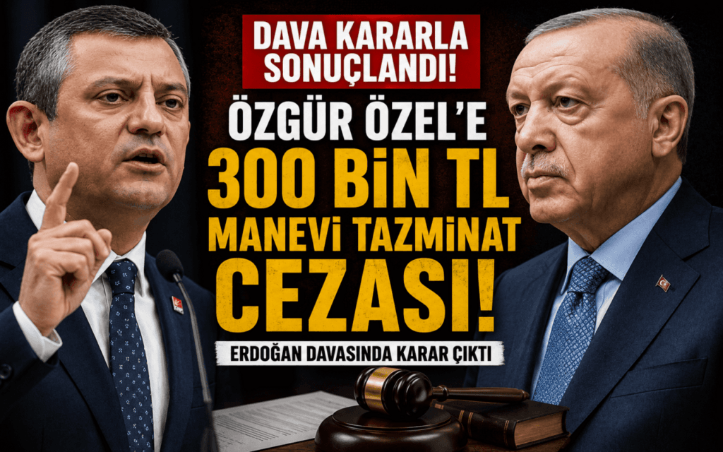 Özgür Özel’e 300 Bin TL Manevi Tazminat