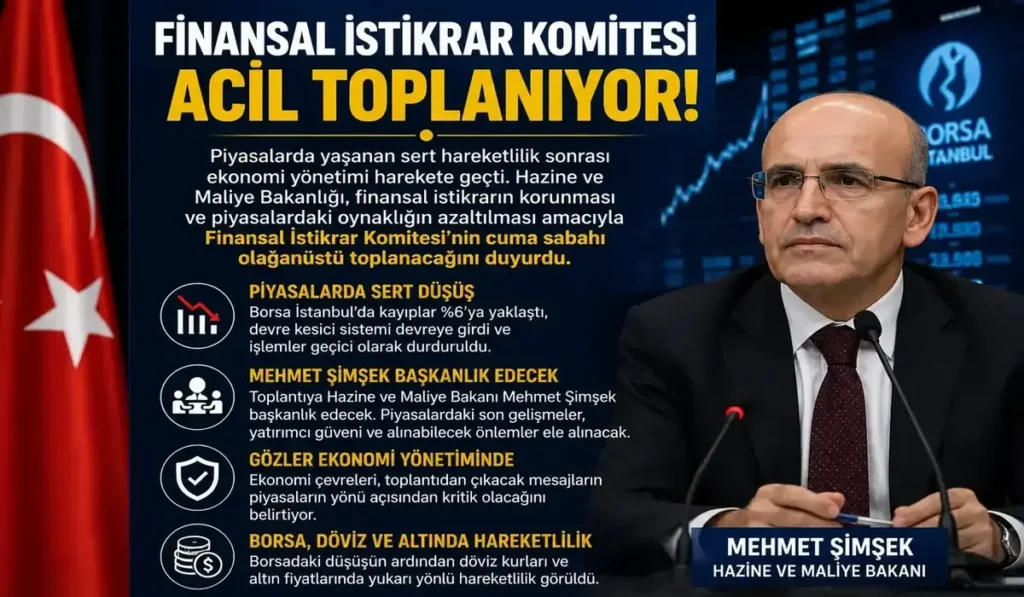 Finansal İstikrar Komitesi Acil Toplanıyor