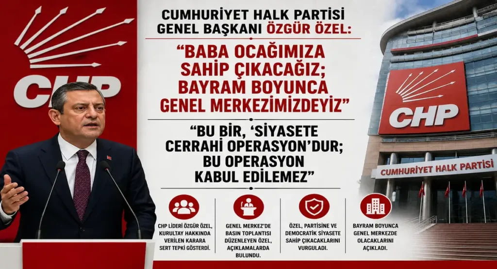 Özgür Özel’den Sert Tepki