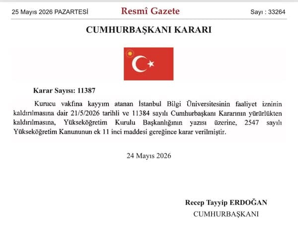 İstanbul Bilgi Üniversitesi Yeniden Açıldı! YÖK’ten Açıklama Geldi
