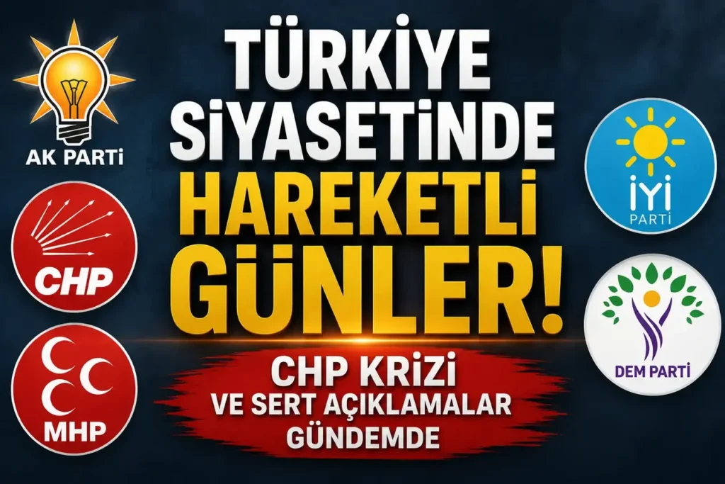 Türkiye Siyasetinde Hareketli Günler: CHP Krizi, Açıklamalar Gündemde