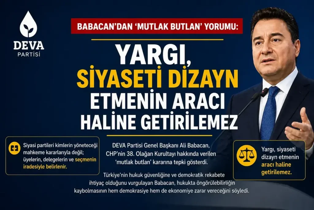 Babacan’dan “Mutlak Butlan” Tepkisi