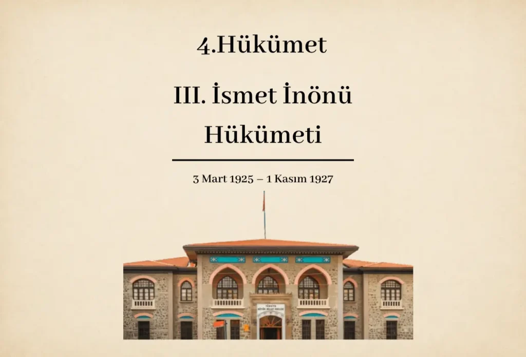 4. Hükümet III. İsmet İnönü Hükümeti