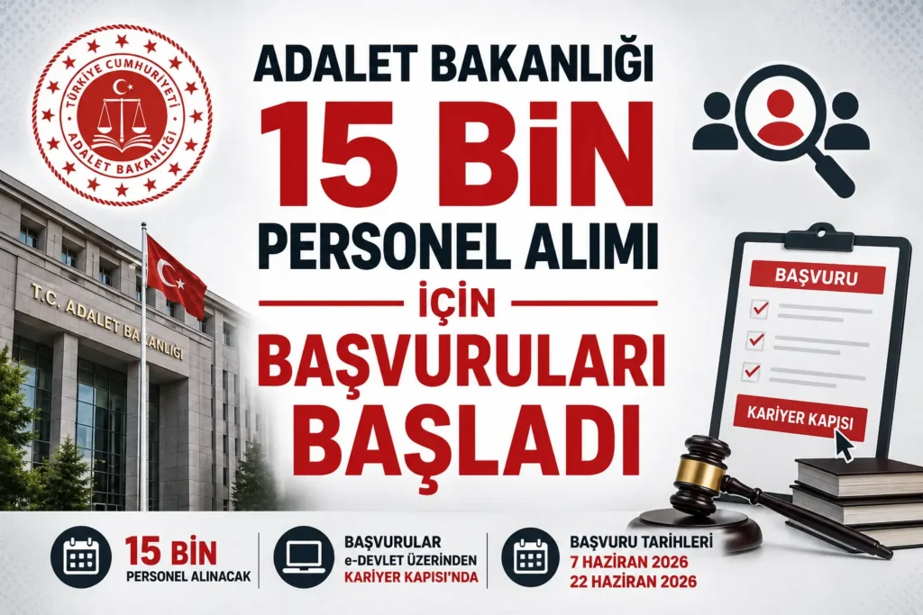 Adalet Bakanlığı 15 Bin Personel Alımı İçin Başvuruları Başladı