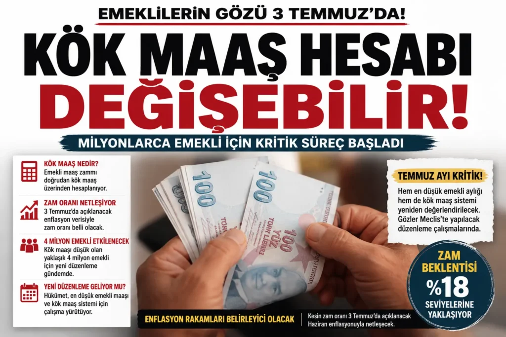 Kök Maaş Hesabı Değişebilir! Emekliler İçin Kritik Süreç Başladı