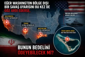 İran Devlet Televizyonundan ABD’ye Tehdit Dolu Mesaj: Petrol Rafinerileri ve Diego Garcia Haritada Gösterildi