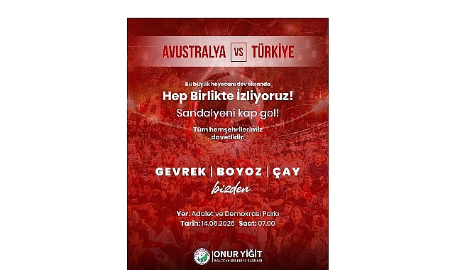 Balçova’da Milli Heyecan Dev Ekrana Taşınıyor