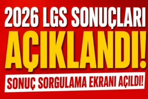 2026 LGS sonuçları açıklandı! MEB sonuç sorgulama ekranı erişime açıldı