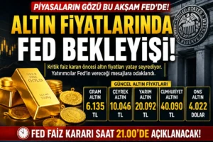 Altın Fiyatlarında Fed Bekleyişi: Gözler Kritik Faiz Kararında
