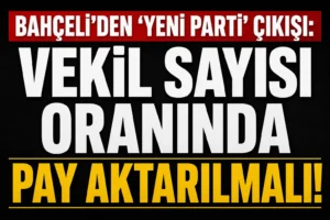 Bahçeli’den ‘yeni parti’ çıkışı: “Vekil sayısı oranında Hazine yardımı aktarılmalı”