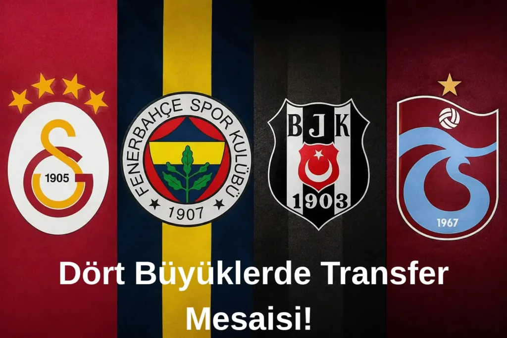 Dört Büyüklerde Transfer Mesaisi! Galatasaray Fenerbahçe Beşiktaş ve Trabzonspor’da Son Durum