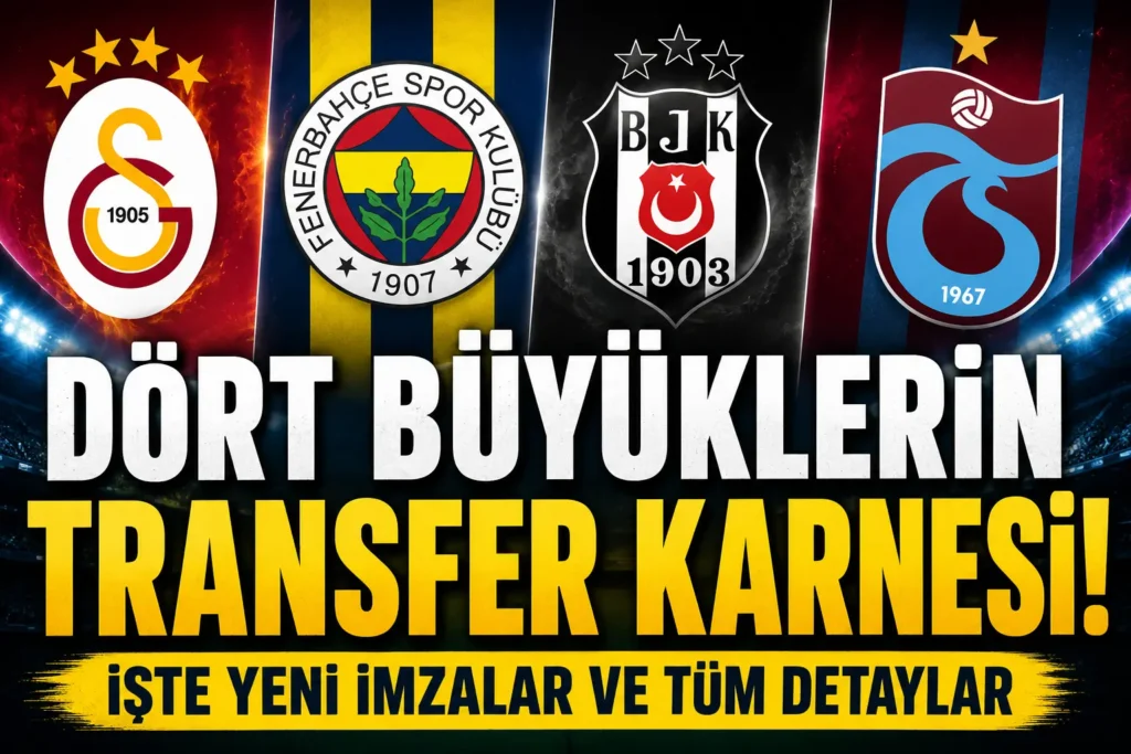 Dört Büyüklerin Transfer Karnesi! En Fazla İmzayı Hangi Takım Attı?