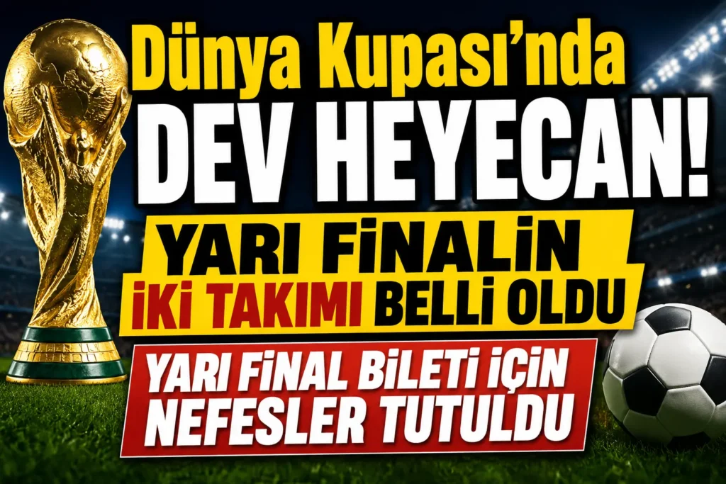 Dünya Kupası’nda Dev Heyecan! Yarı Finalin iki takımı belli oldu yarı final bileti için nefesler tutuldu