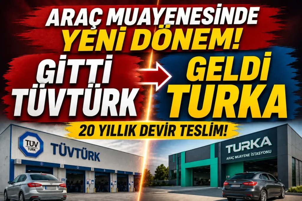 Gitti TÜVTÜRK Geldi TURKA! Araç Muayenesinde Yeni Dönem Başlıyor