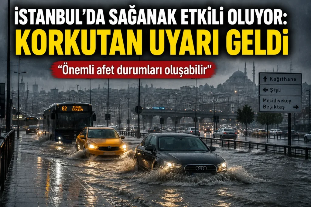 İstanbul’u Sağanak Vurdu! Uzmanlardan Korkutan Uyarı: “Afet Durumları Oluşabilir”
