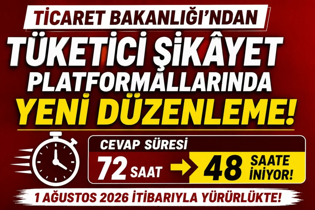 Ticaret Bakanlığı’ndan Yeni Düzenleme: Tüketici Şikâyetlerinde 48 Saat Dönemi Başlıyor