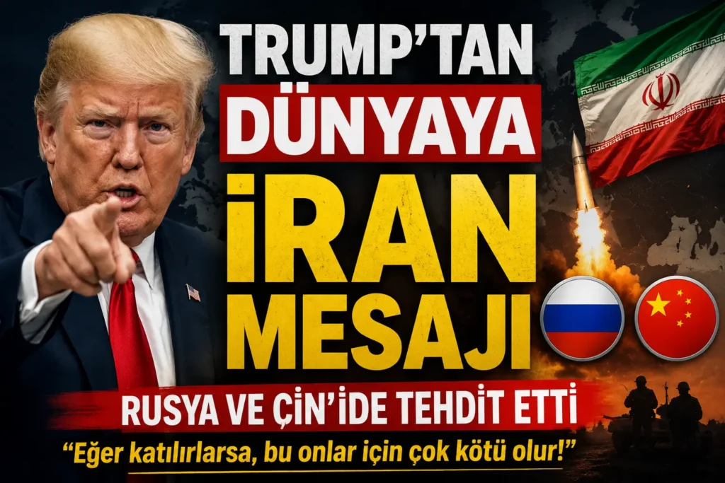 Trump’tan Dünyaya İran Mesajı, Rusya ve Çin’ide Tehdit Etti