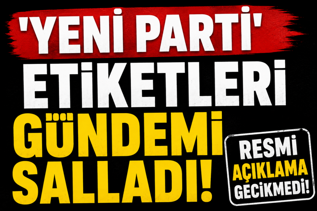 ‘Yeni Parti’ Etiketleri Gündemi Salladı! Resmi Açıklama Gecikmedi