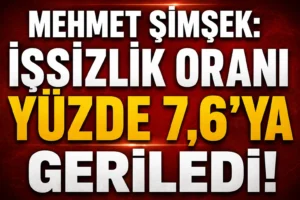 Mehmet Şimşek: İşsizlik Son 20 Yılın En Düşük Seviyesine Geriledi