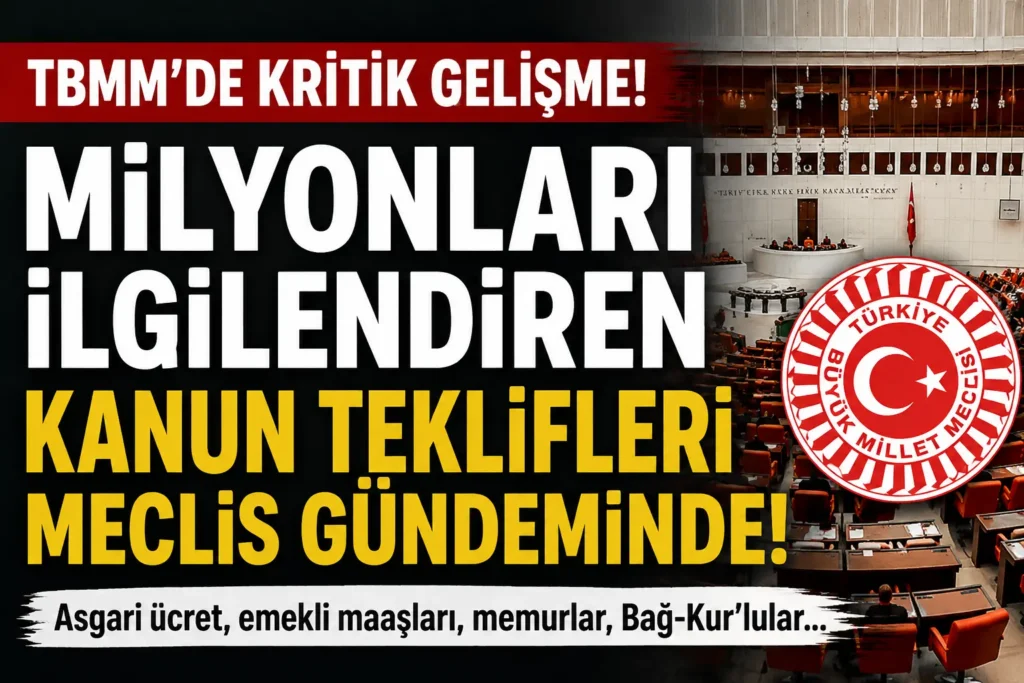 Emekli Memur ve Asgari Ücret İçin Peş Peşe Teklifler