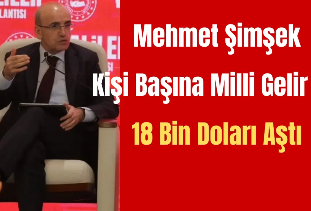 Mehmet Şimşek: Kişi Başına Milli Gelir 18 Bin Doları Aştı