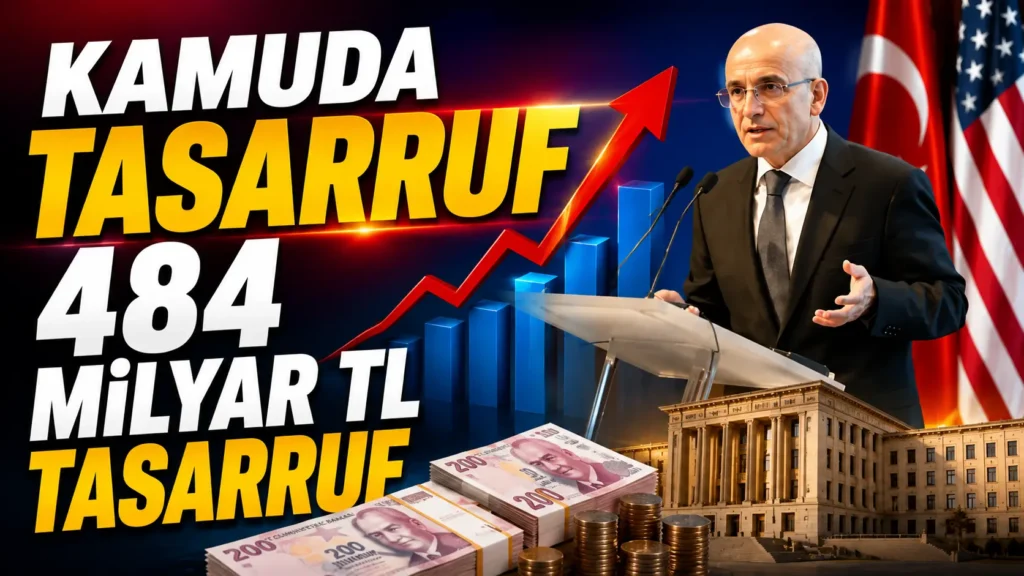Mehmet Şimşek rakamı açıkladı: Kamuda 484 milyar TL tasarruf