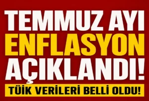 Temmuz Ayı Enflasyonu Açıklandı