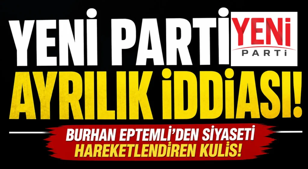 Yeni Parti’de Ayrılık İddiası! Burhan Eptemli’nden Siyaseti Hareketlendiren Kulis