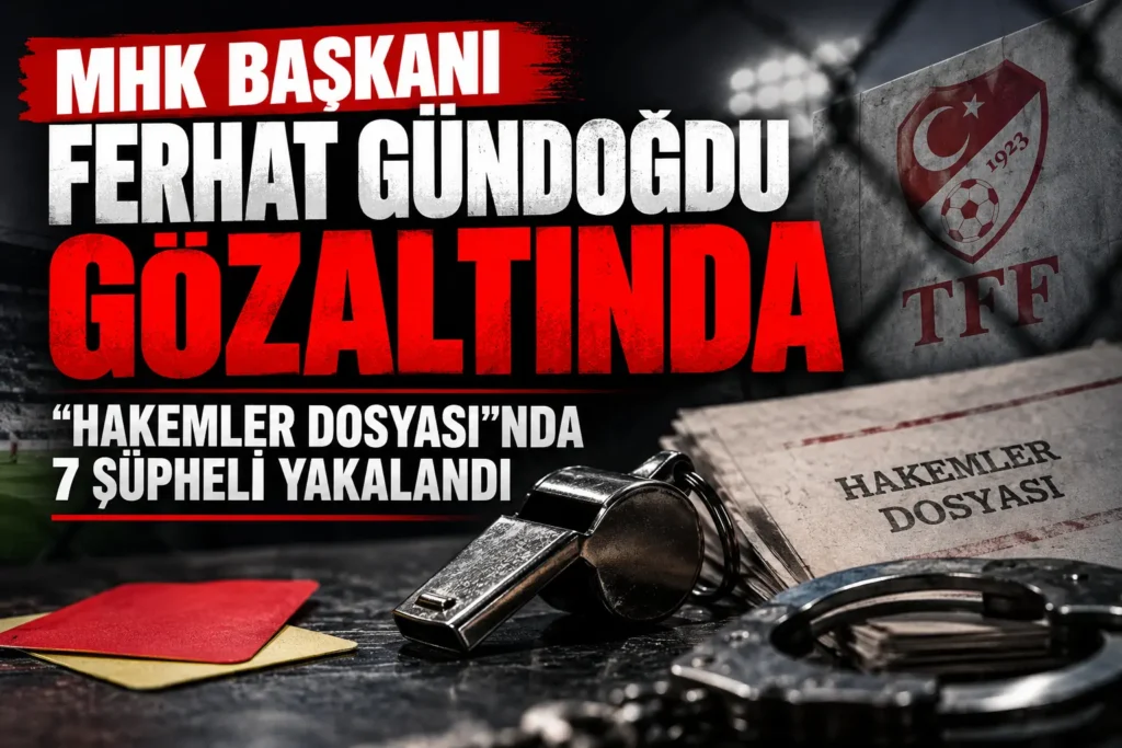MHK Başkanı Ferhat Gündoğdu gözaltında: “Hakemler Dosyası”nda 7 şüpheli yakalandı