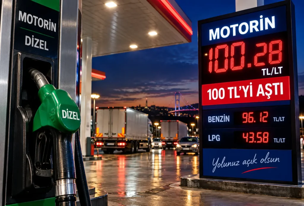 Motorinde 100 TL Dönemi: 4.68 TL’lik Zam Gece Yarısı Pompada
