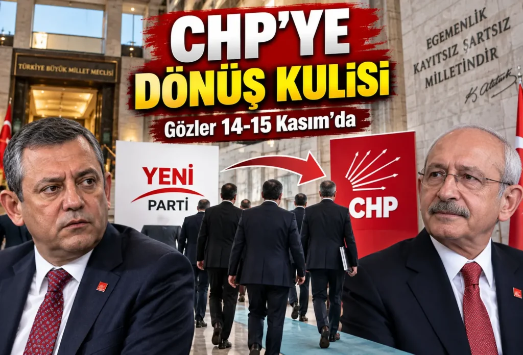 Yeni Parti’de CHP’ye Dönüş Kulisleri Hızlandı: Gözler Kasım Kurultayında