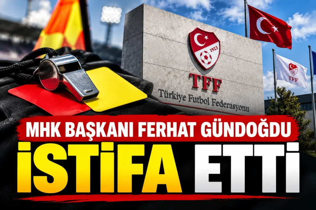 Hakemler dosyasında kritik gelişme: MHK Başkanı Ferhat Gündoğdu istifa etti