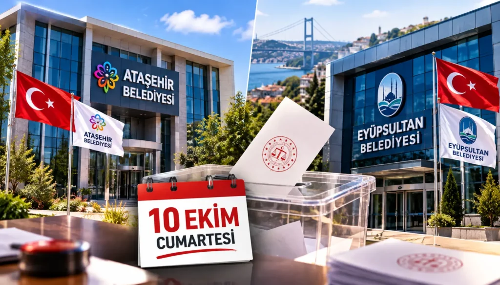 İstanbul’da İki Belediye İçin Seçim Günü: Ataşehir ve Eyüpsultan’da Sandık 10 Ekim’de Kurulacak