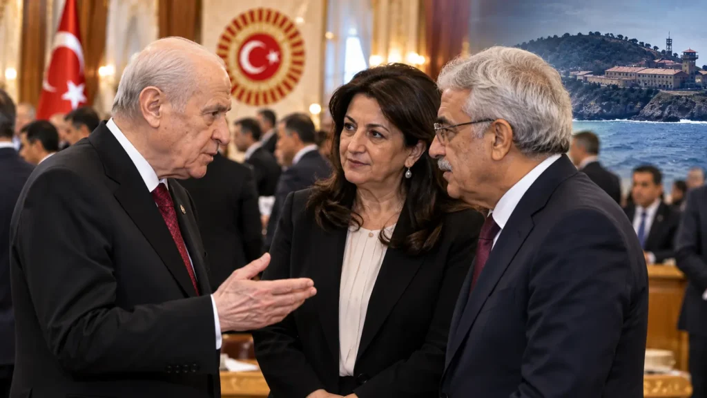 Meclis Resepsiyonunda Dikkat Çeken Diyalog: Bahçeli’den İmralı Heyetine