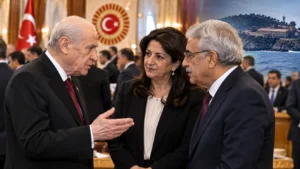 Meclis Resepsiyonunda Dikkat Çeken Diyalog: Bahçeli’den İmralı Heyetine
